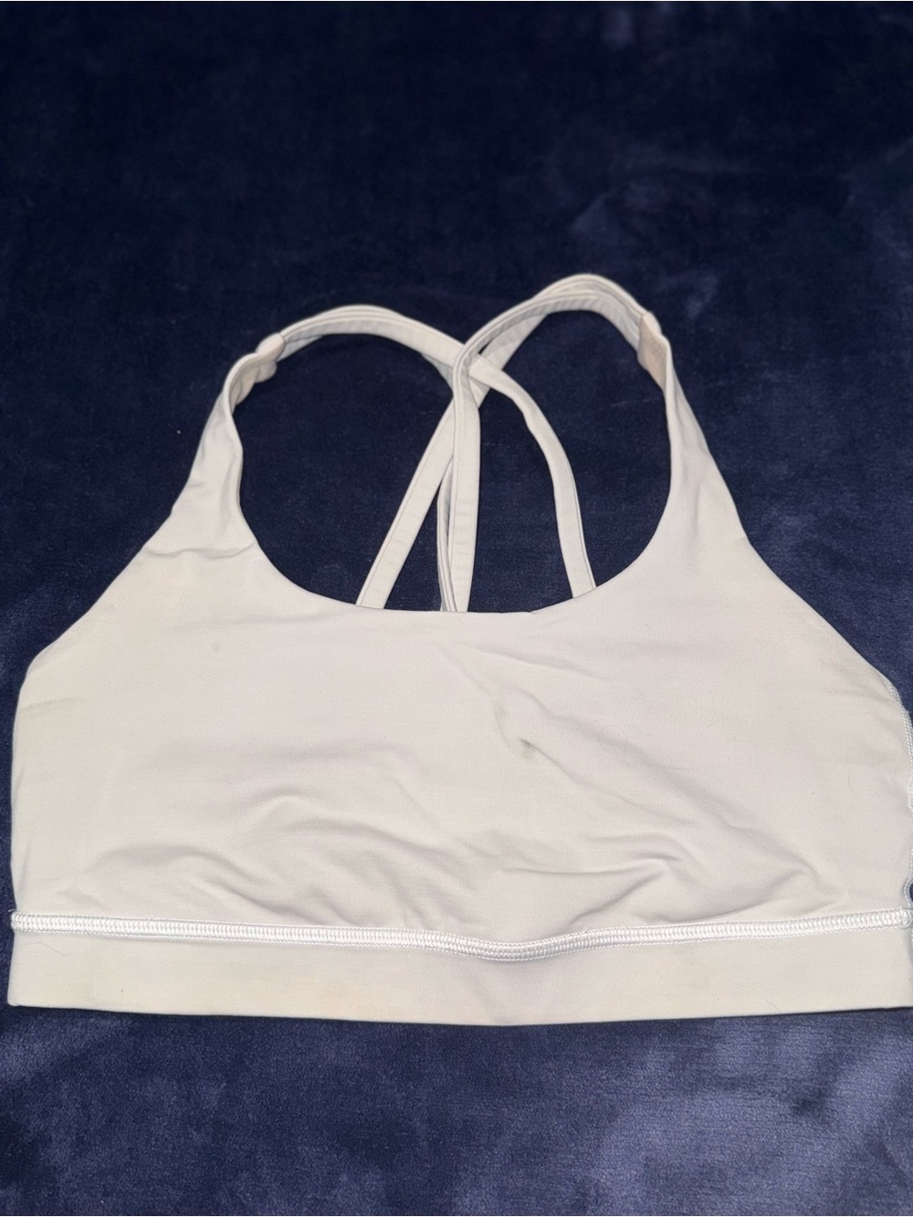 LuLuLemon White Strappy Sports Bra